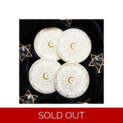 Astrology Wheel Coaster Set